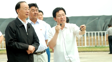 原中共中央書記處書記、中紀(jì)委副書記何勇視察我公司